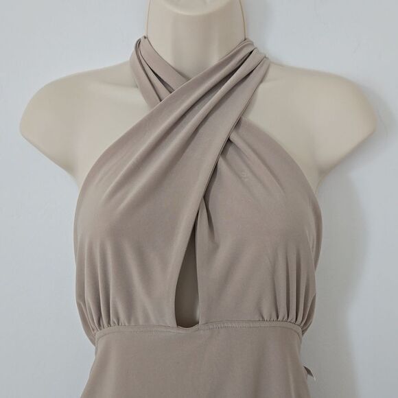 Open Edit Wrap Neck Halter Bodysuit NWOT - Picture 4 of 5